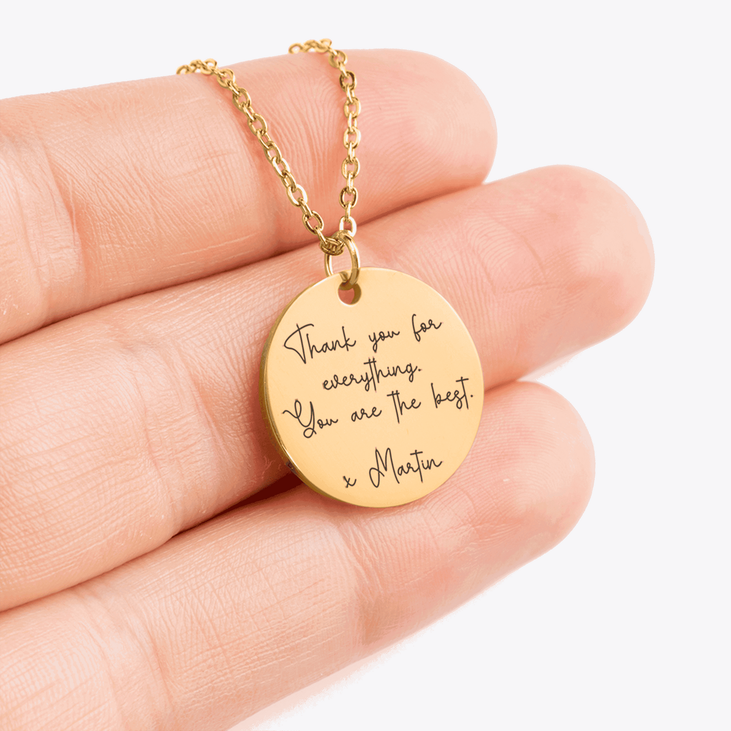 Lănțișor Personalizat "Jurământ" cu Mesaj la Alegere | Colier cu Text Personalizat