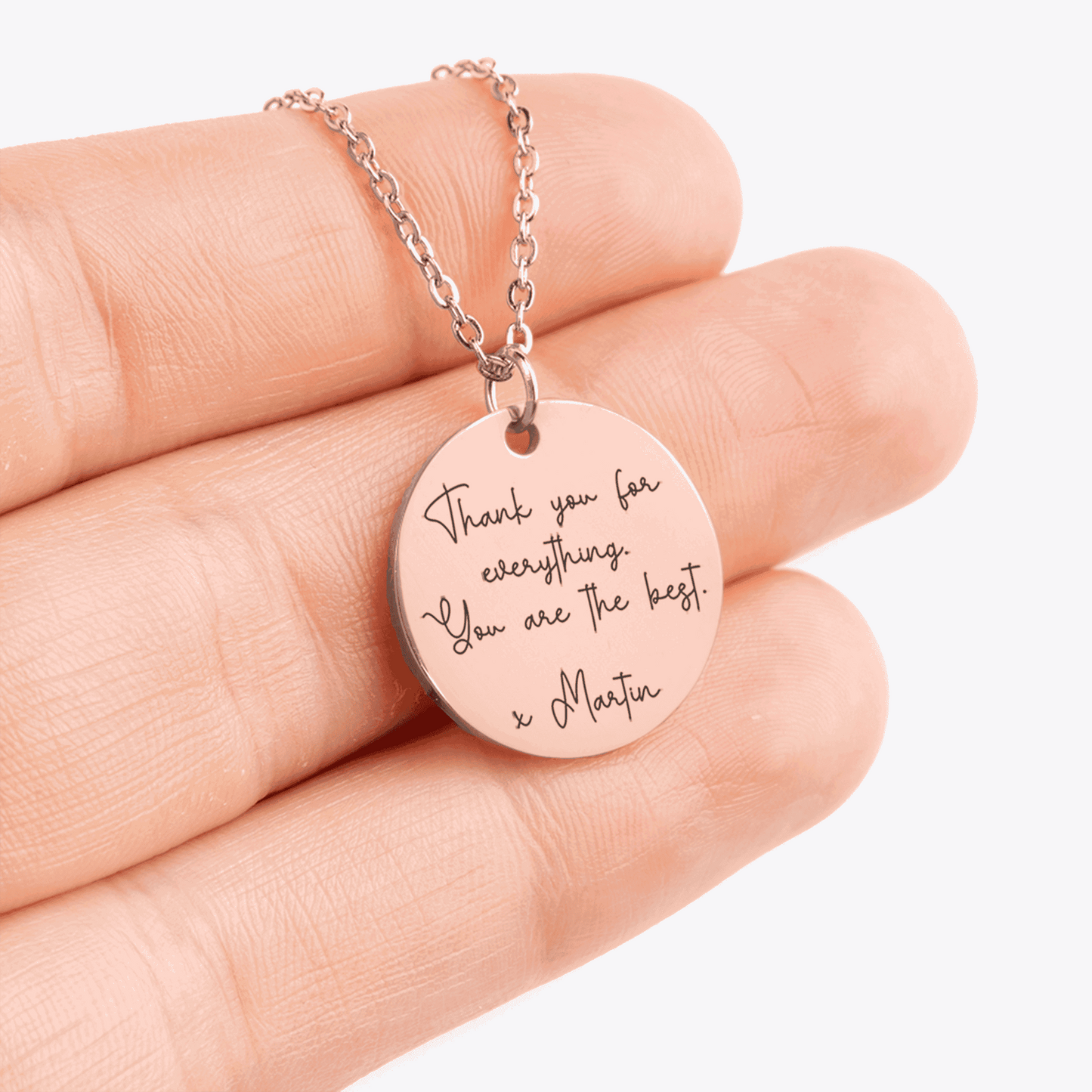 Lănțișor Personalizat "Jurământ" cu Mesaj la Alegere | Colier cu Text Personalizat