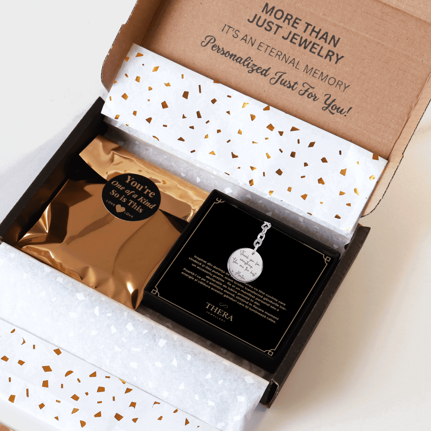 Breloc Personalizat "Jurământ" cu Mesaj la Alegere | Breloc cu Text Personalizat